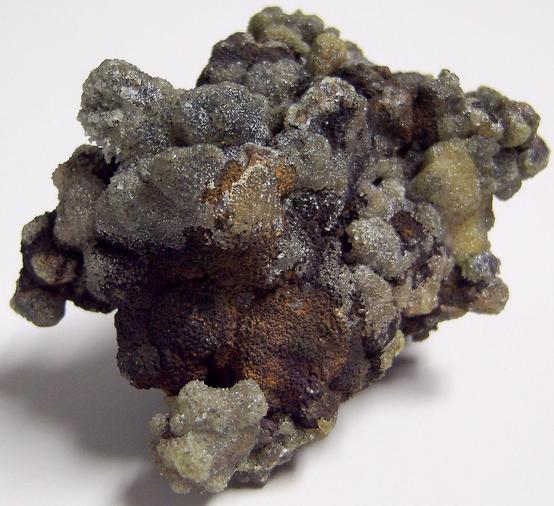 fluorescent ZINCITE recrystallized, NJ Zinc Co. Palmerton zinc smelter locality, Lower Towamensing Township, Carbon County, Pennsylvania, USA