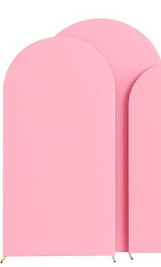PINK CHIARA BACKDROP ARCH COVER FOR RENT
