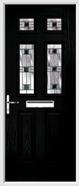 2 Panel 4 Square Composite Door aspen glass