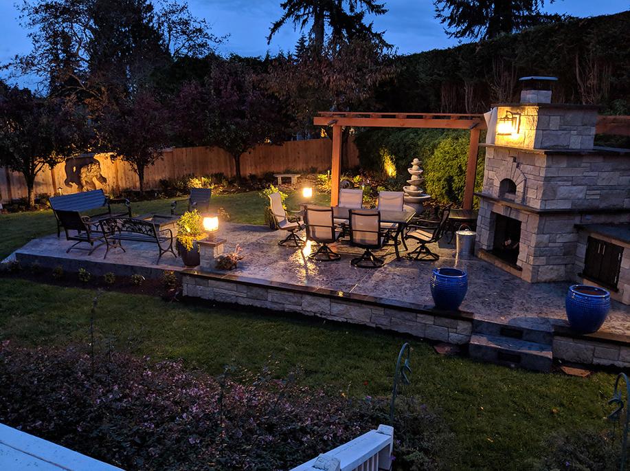 Luxury Backyard Landscaping Bellevue Seattle Washington