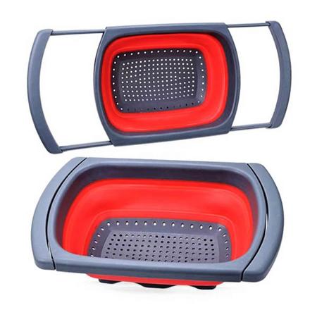 Sink Drain Basket Collapsible Foldable Kitchen Strainer for Noodles Fruit Vegetable Washing Strainers in Pakistan