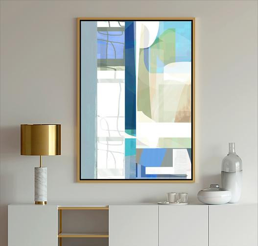 Geometric Art, #abstract art, #geometric, #blue art, #wallart, #design, #dubois art, #modern Art