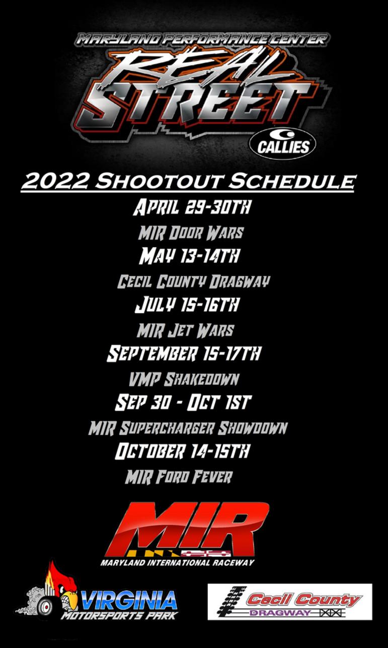 Shootout Schedule