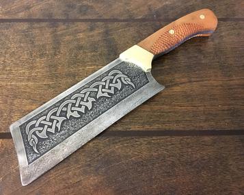 How to easily make a DIY Celtic Cleaver knife. FREE step by step instructions. www.DIYeasycrafts.com