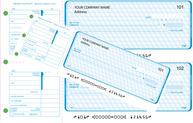 Blue 1 Blue 1 or 2 per page manual handwritten cheques for binder or stapled booklet.