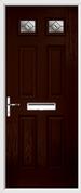 4 Panel 2 Square Composite Door fusion glass