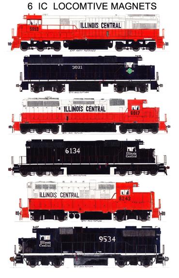 Illinois Central Gulf 11"x17" Poster by Andy Fletcher signed 