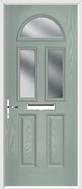 2 Panel 2 Square 1 Arch Composite Door obscure glass