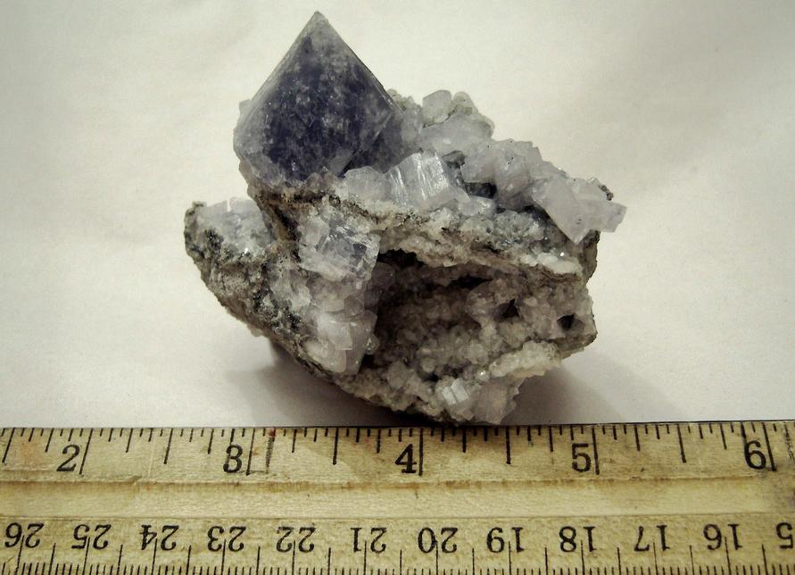 CELESTINE Celestite, CALCITE, STRONTIANITE - Meckley's Quarry, Mandata, Northumberland County, Pennsylvania, USA - for sale