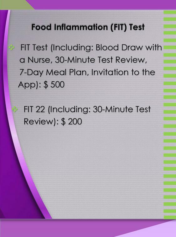 Food Inflammation Test