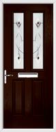 2 Panel 2 Square Composite Door fusion art glass