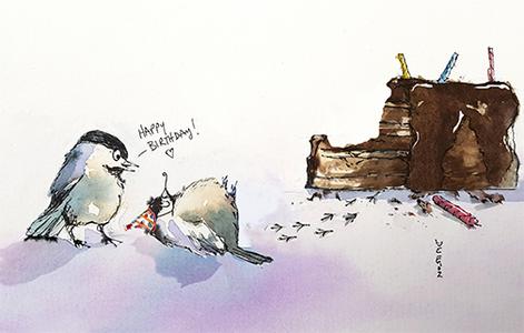 Birthday Cake Birds