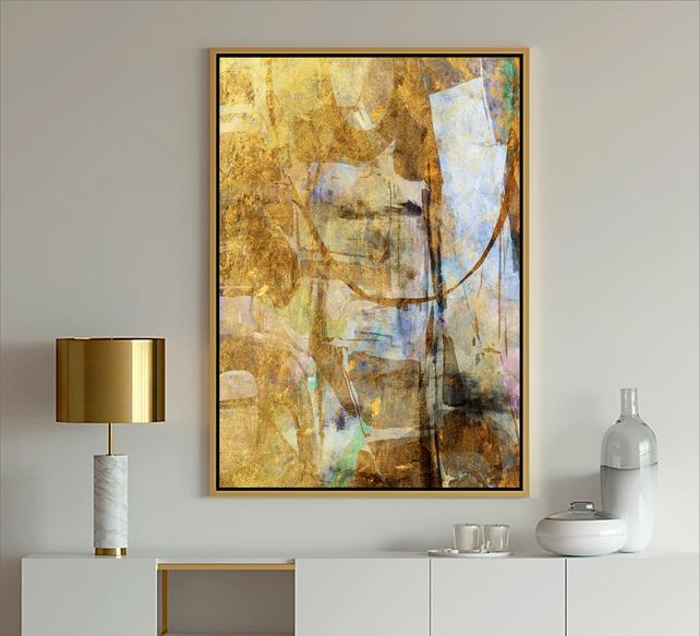 Gold Abstract Art, #Gold art, #abstract art, #Dubois Art