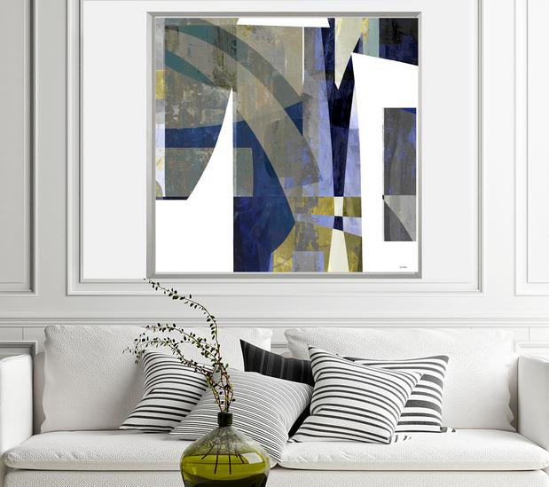 Geometric Art, #abstract art, #geometric, #blue art, #wallart, #design, #dubois art, #modern Art