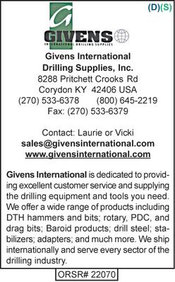 Drilling Supplies, Givens International