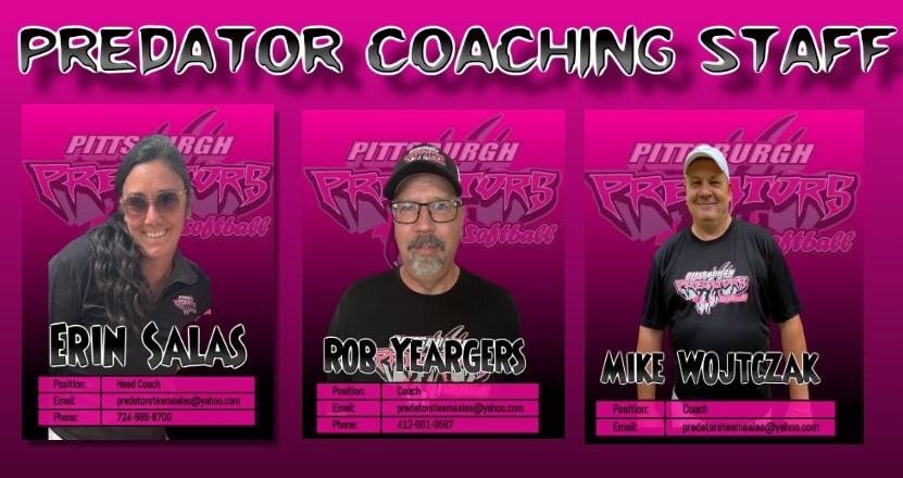 15U Salas Coaching Staff
