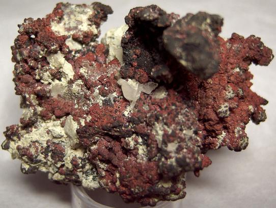 native COPPER, CUPRITE, QUARTZ - Cornwall, England, United Kingdom - ex Harold Levey