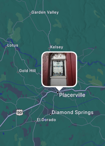 Community Pride Garden Walk Poster at Old City Hall Letterbox Placerville California