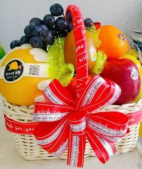 giỏ hoa quả sinh nhật, giỏ hoa quả chúc mừng