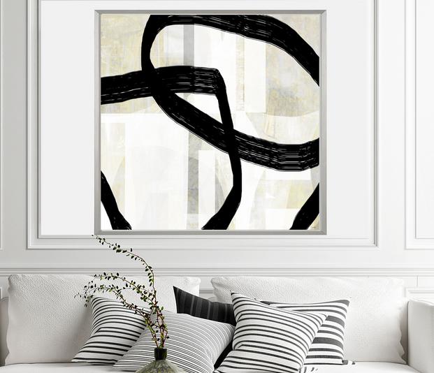 Black and white art, #abstract art