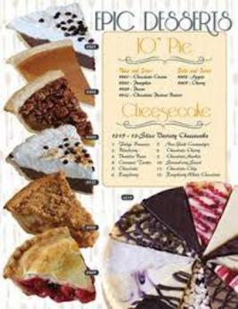 Dessert Days Cheesecake and Pie fundraiser