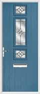 3 Square Strip Door karri glass