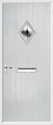 Cottage Diamond Composite Door bevel glass