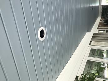 Sky Blue Vinyl Soffit