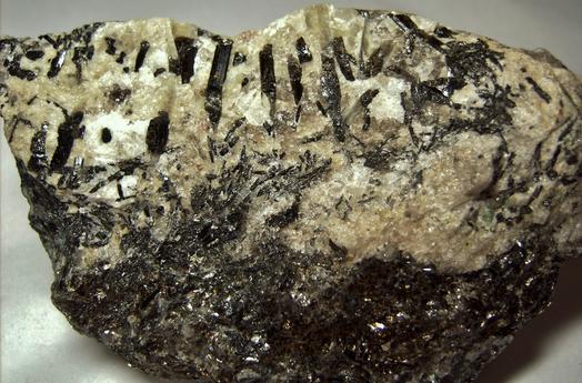 Dravite, Fluor-Dravite Tourmaline, pink Garnet, Emerald Beryl, muscovite, Quartz,Crabtree Mine (Big Crabtree Emerald Mine), Spruce Pine, Spruce Pine District, Mitchell County, North Carolina, USA