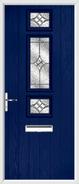 3 Square Strip Door karri glass