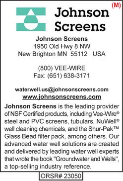 Johnson Screens, Well Screens