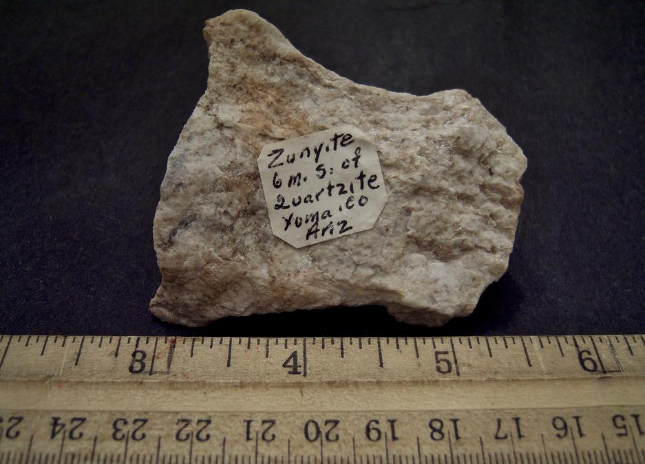fluorescent ZUNYITE - Quartzsite, La Paz County (Yuma County prior to 1983), Arizona, USA - ex Barry Gerhet Jr, ex Paul Lazar - for sale