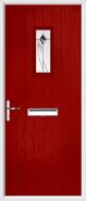 Cottage Rectangle Composite Door monza glass