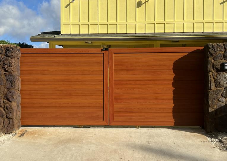 Island Style Gates, Aluminum gates Hawaii, Driveway gate Honolulu, Privacy Gates Oahu, Custom Gates Oahu, Automatic Gates Hawaii