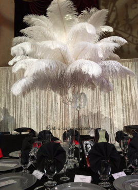 Feather wall backdrop “Rose” - RentalCenterpiece