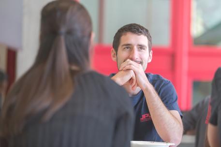 happy employee culture office environment young man