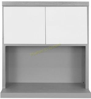 Respekta Cocina en armario SKWGS (Ancho: 104 cm, Gris, Con encimera Duo)