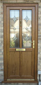 Oak UPVC front door