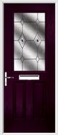 2 Panel 1 Square Composite Door fusion glass