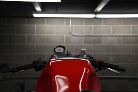 motorcycle shop night wallpaper