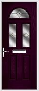 2 Panel 2 Square 1 Arch Composite Door fusion glass