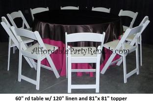 rental table rental chair rental linen
