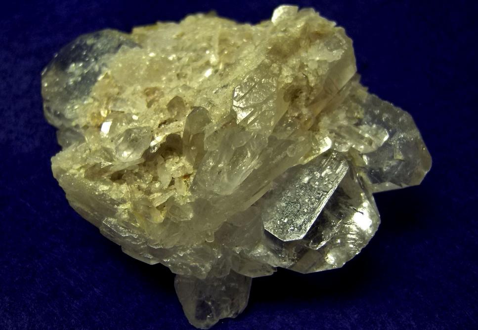 tabular QUARTZ crystals - Hot Springs, Garland County, Arkansas, USA - ex Rutgers Geology Museum