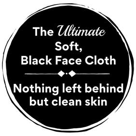 Ultimate soft black face cloth make-up remover washcloths