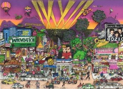 Charles Fazzino Melrose 90210