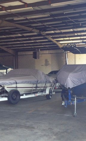 Boats in Indoor Storage at Visalia Location