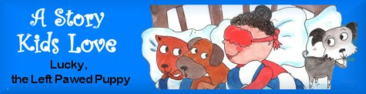 Lucky the Left-Pawed Puppy children's book