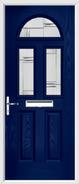 2 Panel 2 Square 1 Arch Composite Door regal corenet glass