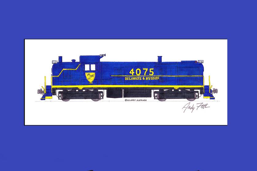 Delaware & Hudson Locomotives set of 6 magnets by Andy Fletcher 