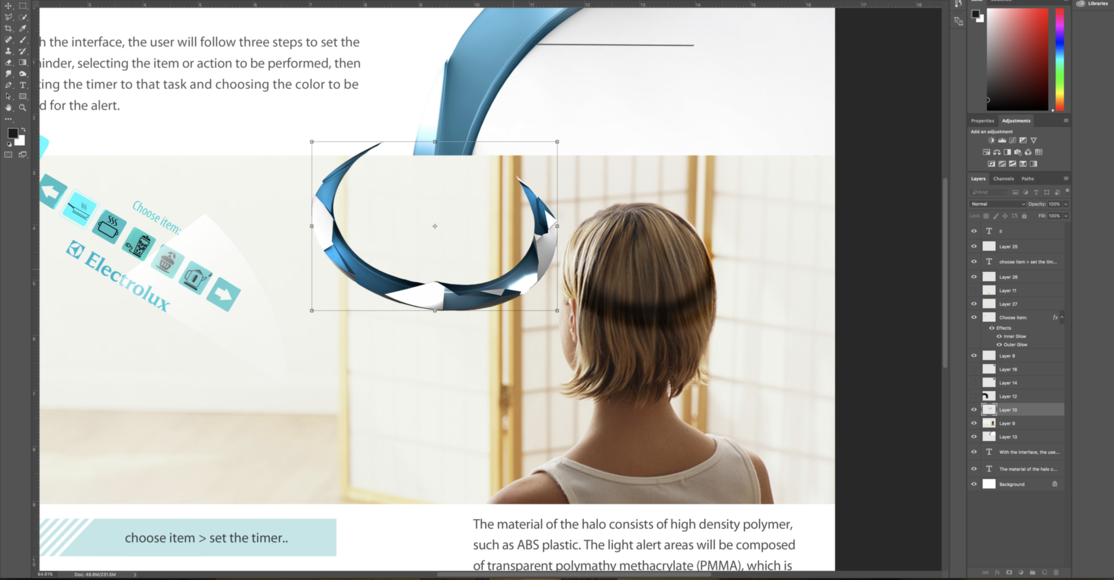 quantum theory industrial design concept calendar closeup